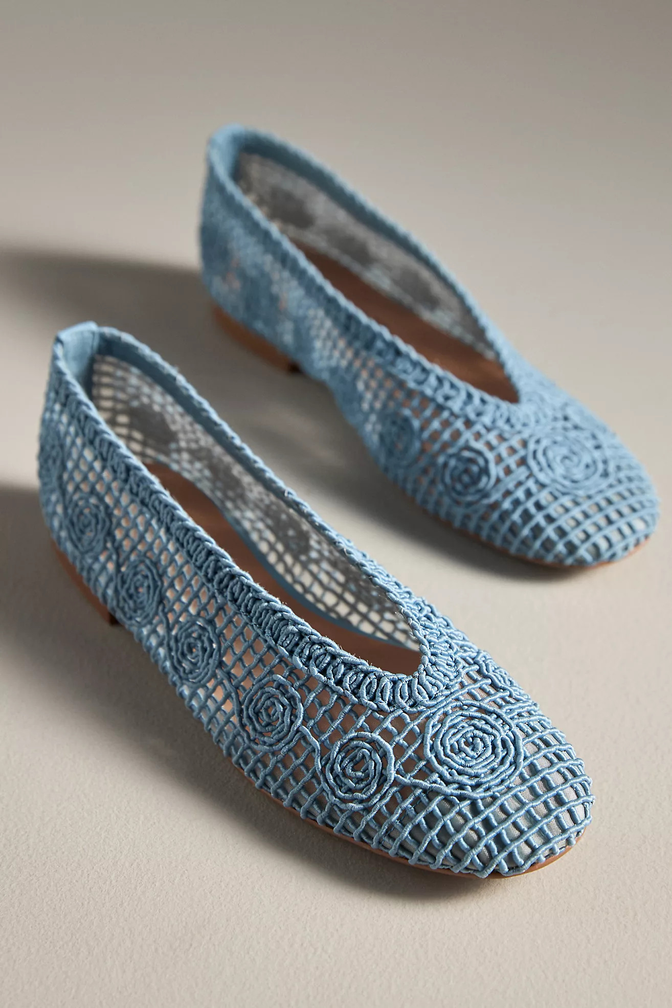 Bibi Lou Macramé Ballet Flats | Anthropologie (US)