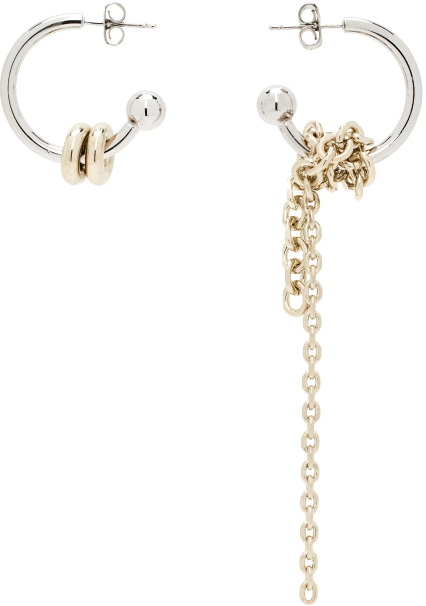 Silver & Gold Moore Earrings | SSENSE