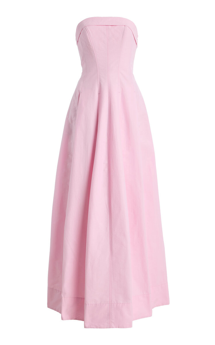 Avril Cotton-Blend Bustier Maxi Dress | Moda Operandi (Global)