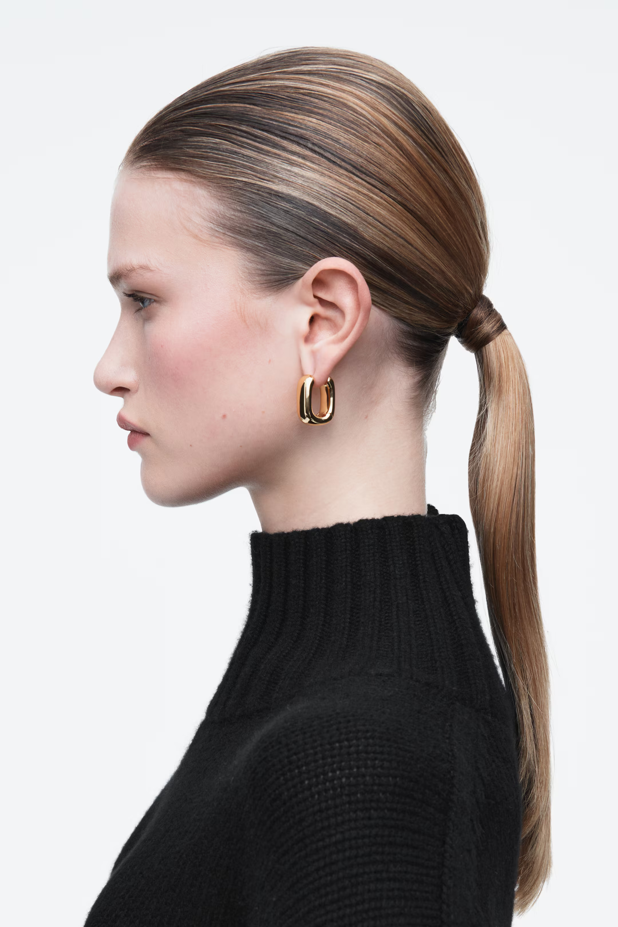 CHUNKY SQUARED HOOP EARRINGS | H&M (UK, MY, IN, SG, PH, TW, HK)