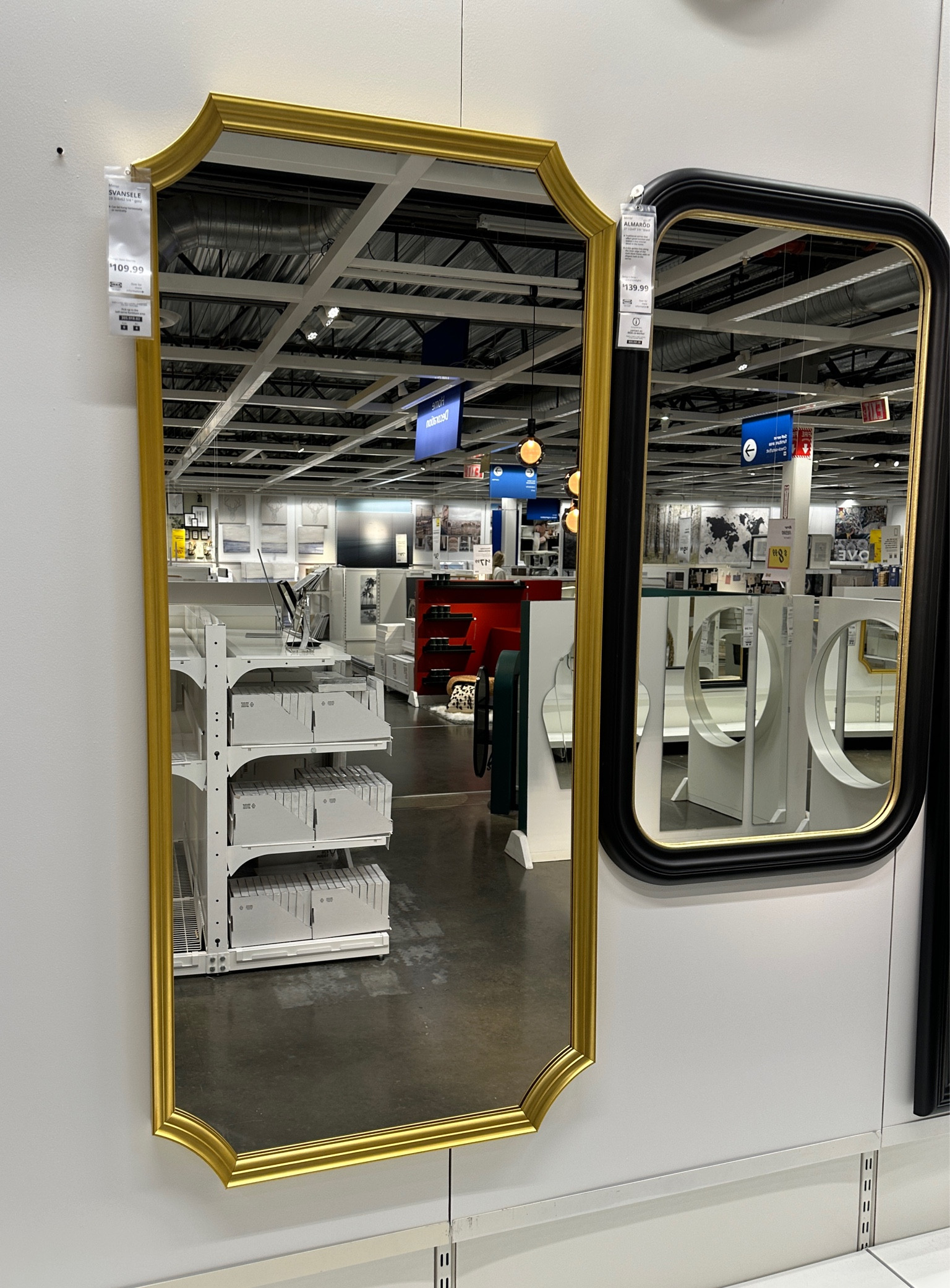 Scalloped mirror only $110 @ikea - available on the US IKEA site as well! Endlich etwas für meine Deutsche Freunde 😊

Gold mirror, black and gold mirror, ikea deutschland 

#LTKhome #LTKunder100 #LTKstyletip