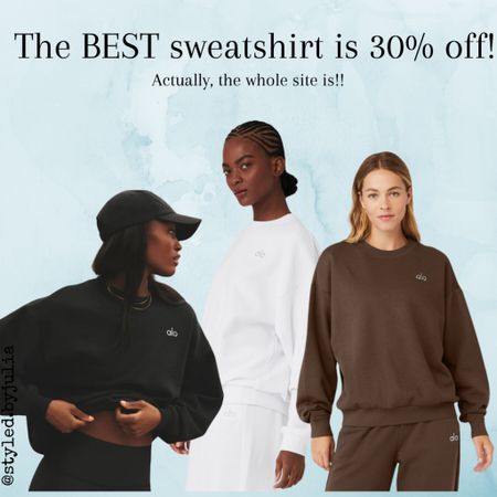 Pullover sweatshirt travel outfit brown black white lounge wear on sale ALO it girl

My absolute favorite It Girl sweatshirt is on sale, making it under $100! Also love their sweatpants and oversized tees! 😘

#LTKtravel #LTKstyletip #LTKfindsunder100