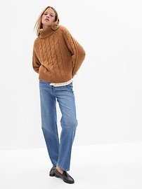 Cable-Knit Turtleneck Sweater | Gap (US)