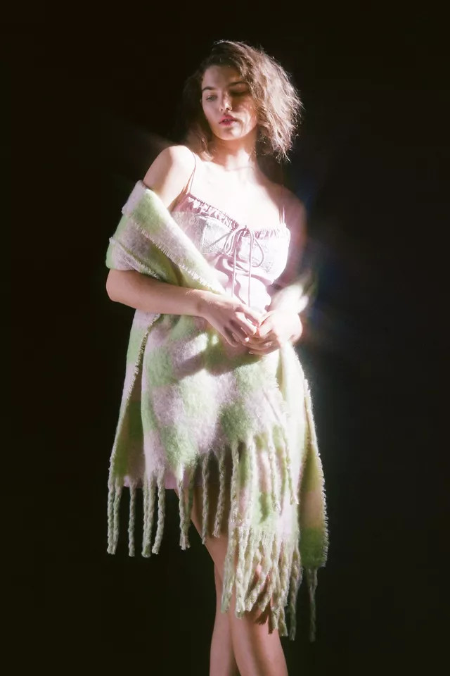 Checkered Scarf | Urban Outfitters (US and RoW)