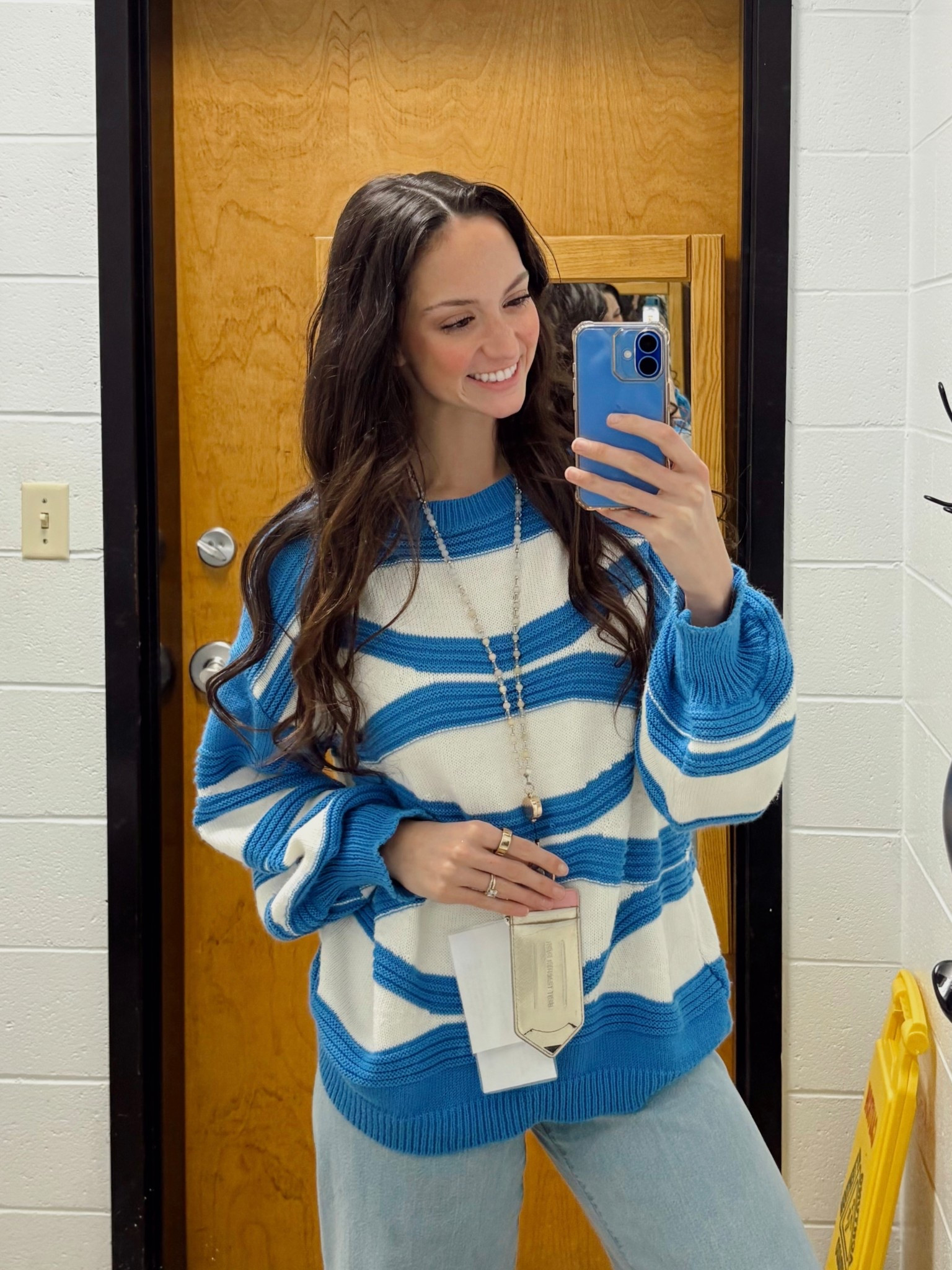 OOTD Cozy Blue Sweater