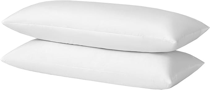 Basic Home 14x36 Lumbar Pillow Inserts for Bed, 2 Pack - Feather and Down Throw Pillow Inserts fo... | Amazon (US)