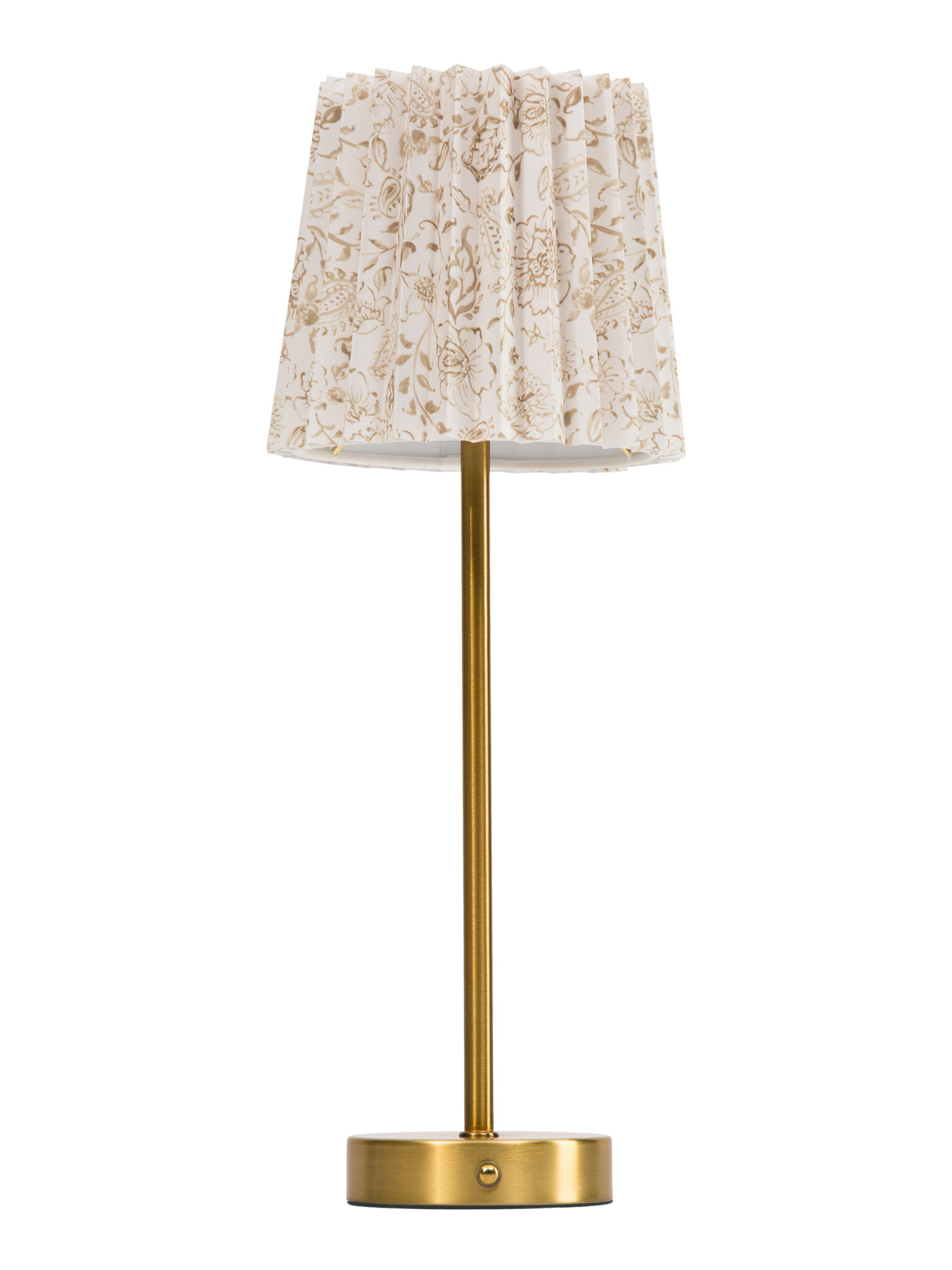 16.5x6.5 Rechargeable Printed Fluted Shade Led Touch Lamp | TJ Maxx