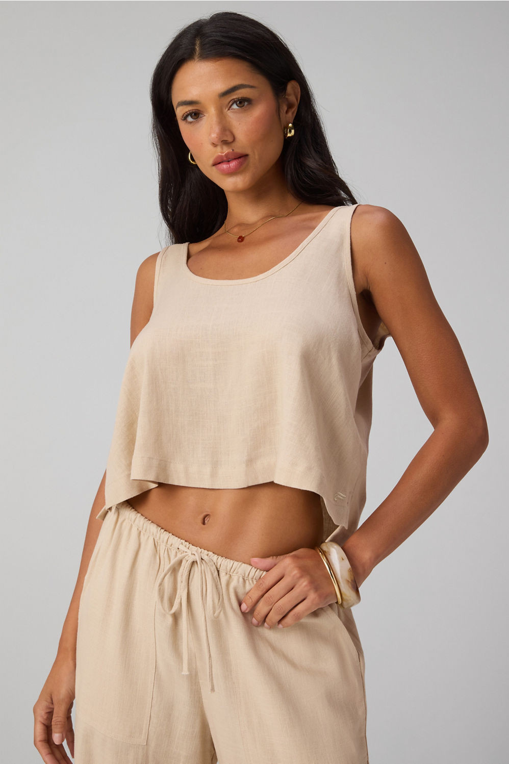 Lifestyle Linen Tank | Fabletics