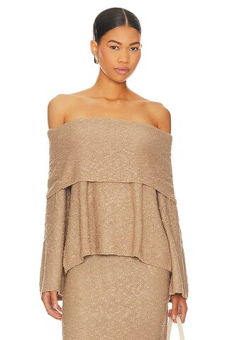 LPA Elvi Off Shoulder in Camel from Revolve.com | Revolve Clothing (Global)