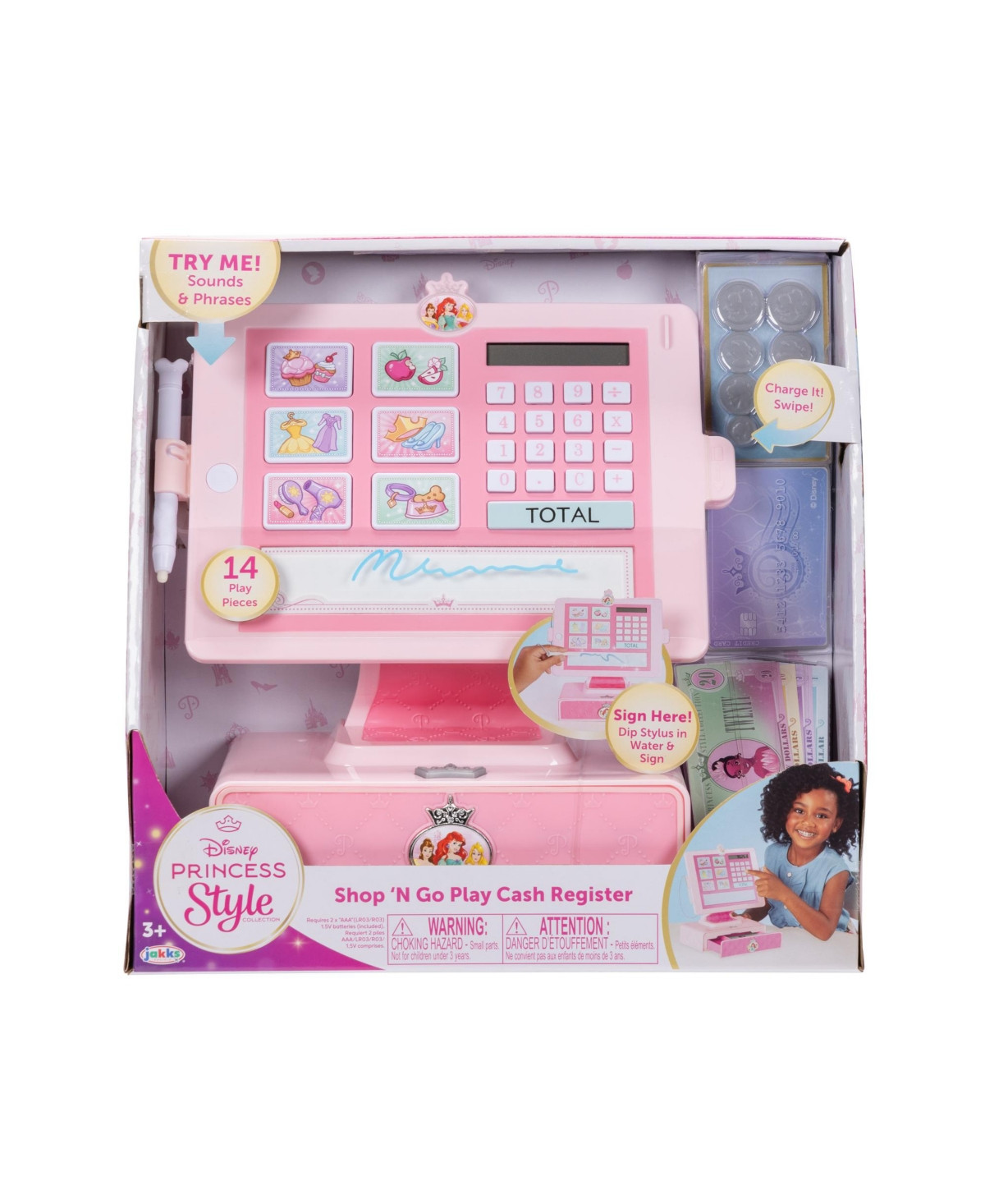 Disney Princess Style Collection Shop 'N Play Cash Register - Multicolor | Macy's