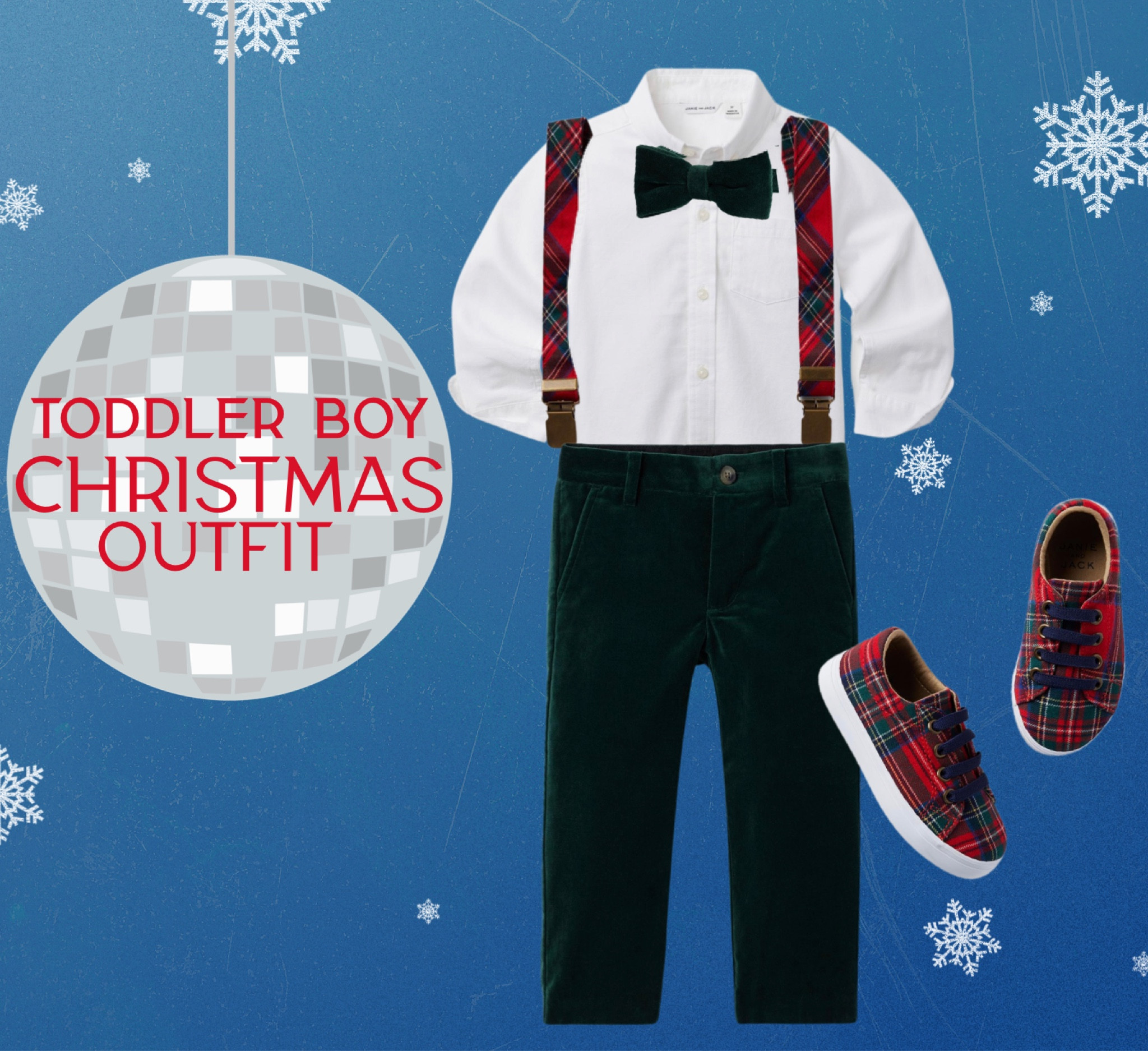 Toddler boy Christmas outfit | toddler boy fashion | baby boy outfit | family photos | Christmas card | family Christmas outfits | janie and Jack | baby boy fit | velvet pants | tartan suspenders | tartan sneakers | toddler bow tie 

#LTKbaby #LTKSeasonal #LTKfamily