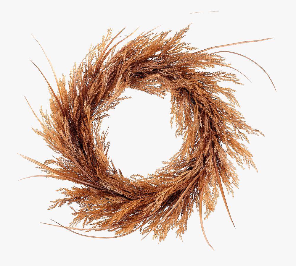 Faux Pampas Grass Wreath - 28" | Pottery Barn (US)