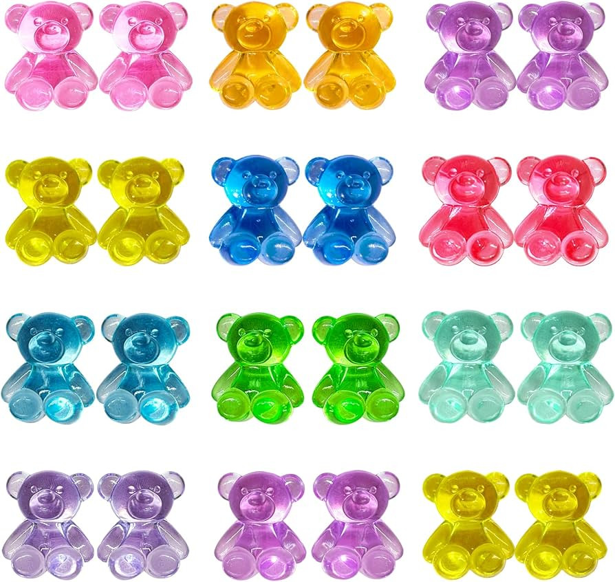 HAPTIME 320 Pcs Valentines Bears, Mini Resin Animals, Cute Trinkets, Counting Bears,Small Figures... | Amazon (US)