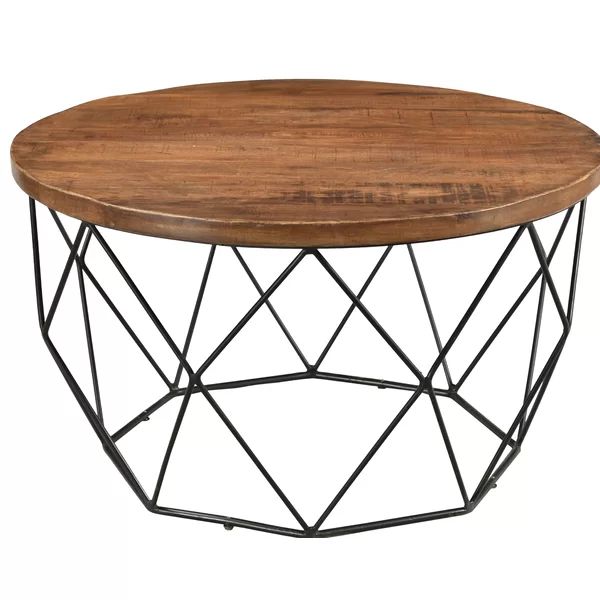 Fatima Round Cocktail Table with Tray Top | Wayfair North America
