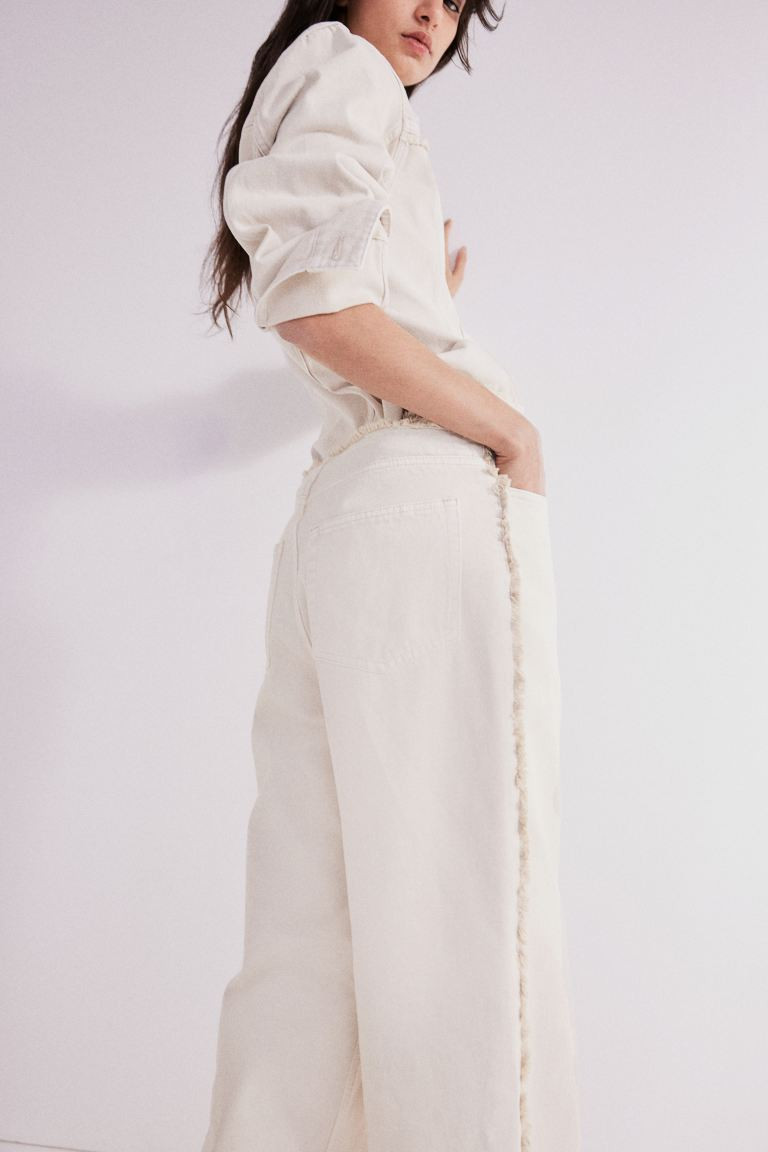 Baggy Low Jeans - Light beige - Ladies | H&M US | H&M (US + CA)