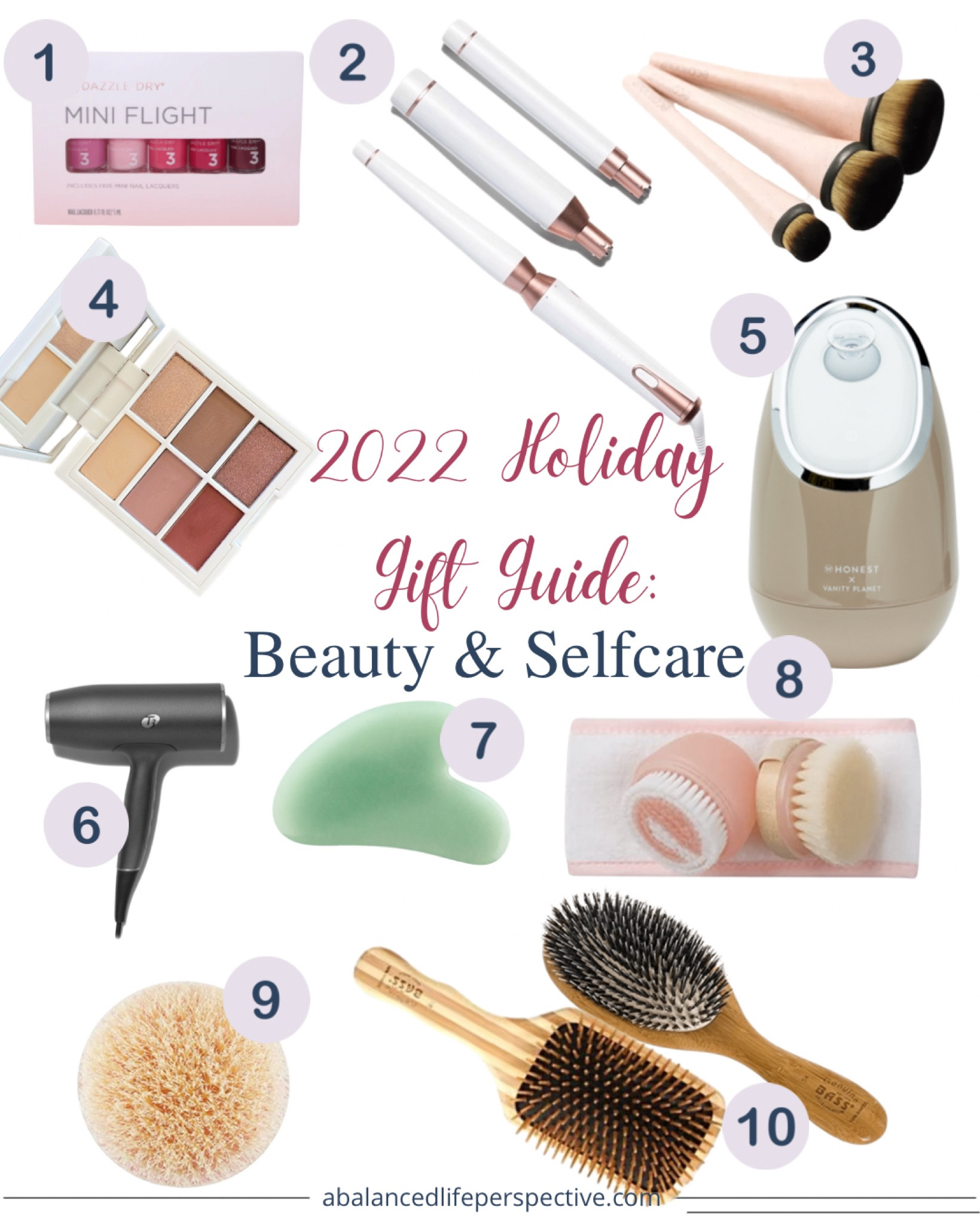 Gift Guide: sharing my favorite beauty & self-care products. 
T3 interchangeable curling wand & iron, T3 hair dryer, best hair brushes, EcoTools makeup & body brushes &, GuaSha tool, Ilia eyeshadow, & facial steamer

#LTKbeauty #LTKSeasonal #LTKGiftGuide