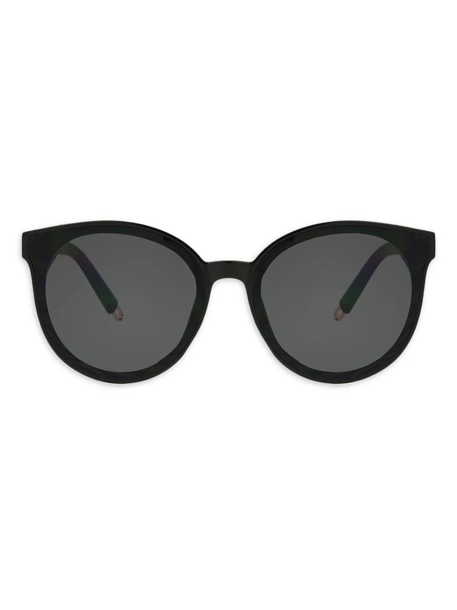 Foster Grant Women's Round Black Adult Sunglasses | Walmart (US)