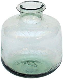 Time Concept Thick Classical Glass Vessel - Flower Vase, Handcrafted Recycled Jar - Home Decor | Amazon (US)