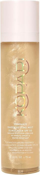 Kopari Sunglaze Sheer Setting Mist Sunscreen SPF 50, Weightless, Fast Drying, Ultra-Fine Setting ... | Amazon (US)