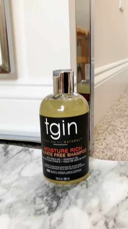 The TGIN Moisture Ruch Sulfate Free Shampoo is my favorite protein-free and sulfate free shampoo to use on my relaxed hair because
* It’s protein-free so I don’t have to worry about giving my hair too much protein if the other products I use have protein ingredients
* I’ve found that I can shampoo my hair with it 2 or 3 times and my hair doesn’t feel stripped of all moisture
* It actually feels like the shampoo is adding moisture back to my hair.
* This is one of the best lathering shampoos I’ve used in a while. It’s really easy to work it into a lather
* It’s easy to buy since it’s sold in multiple places - TGIN’s site, Ulta, Amazon, and several other stores
* It seems to be on sale every month so you can cost-effectively stock up
#relaxedhair #hairproducts #naturalhair

#LTKbeauty