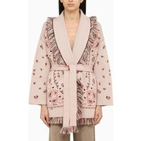 Alanui Icon Jacquard Pink Cardigan | Balardi (US & Canada)