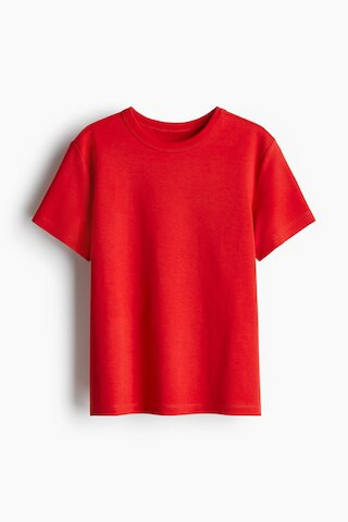 H & M - Cotton T-Shirt - Red | H&M (US + CA)