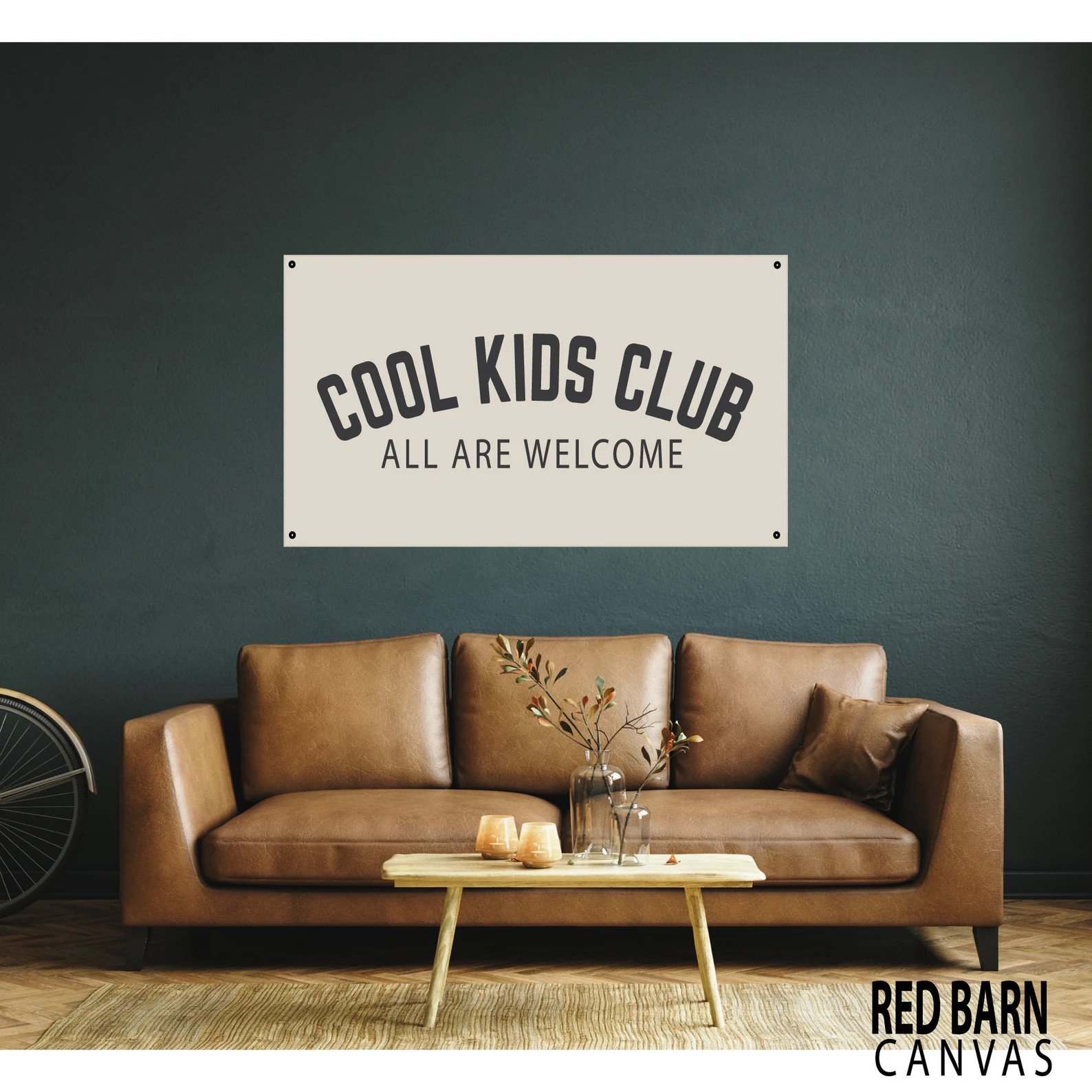 Cool Kids Club Canvas Banner | All Natural Wall Tapestry | Etsy (Global)