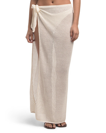 Soliel Sarong Cover-Up Skirt For Women, Cotton | TJ Maxx