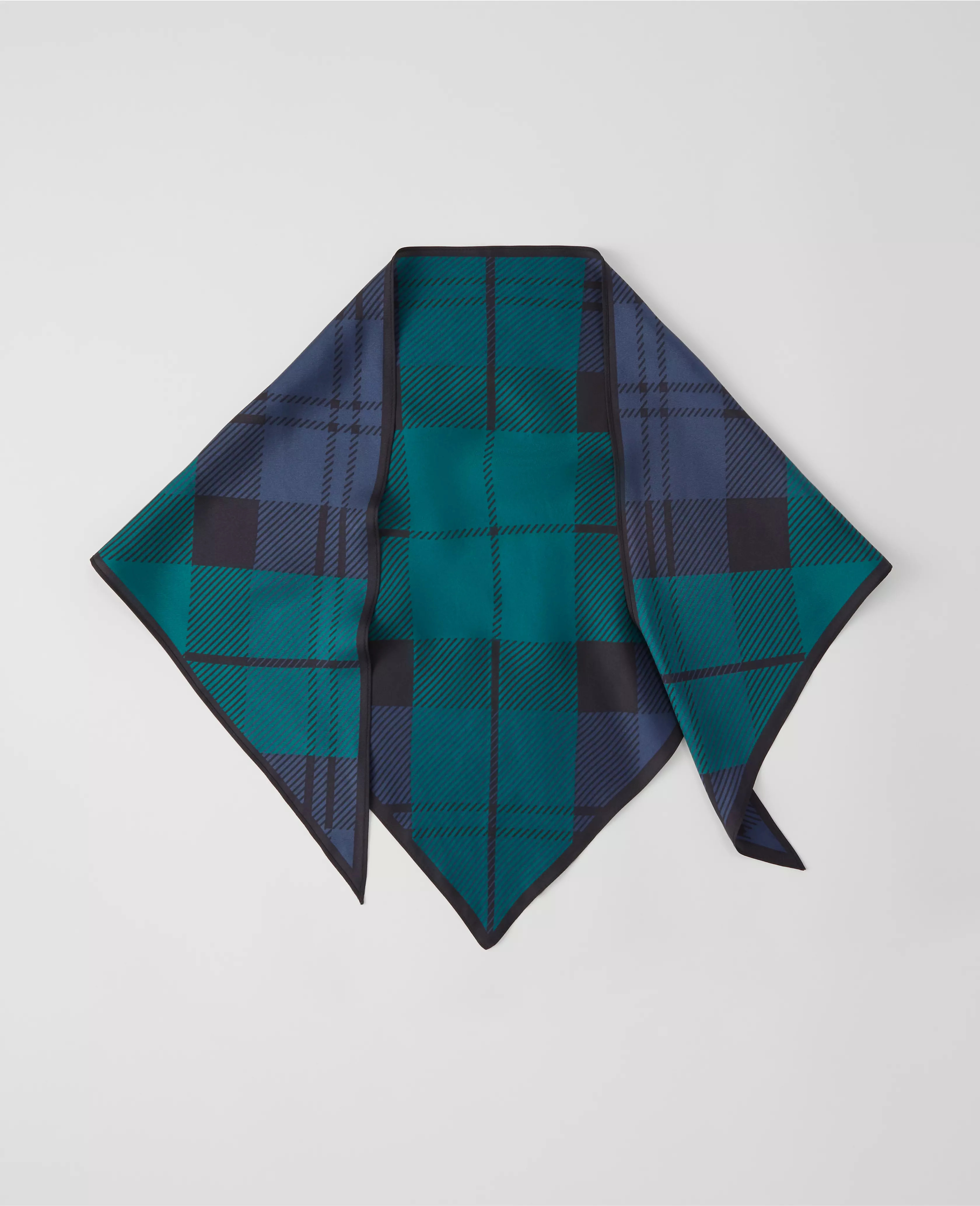 Tartan Triangle Silk Scarf | Ann Taylor (US)