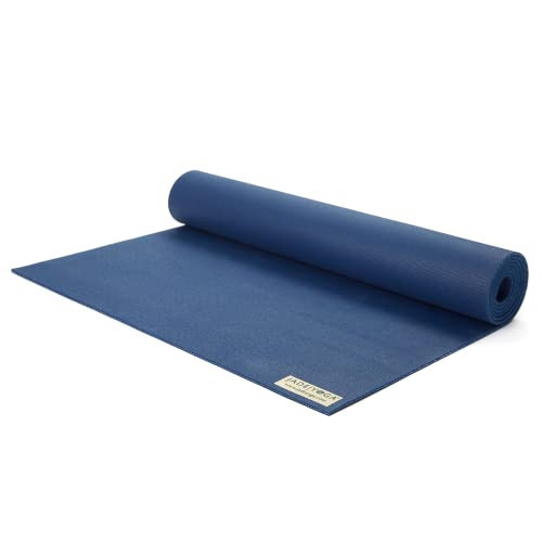 JadeYoga Harmony rutschfeste Naturkautschuk Yogamatte (5mm, 173cm) dunkelblau | Amazon (DE)