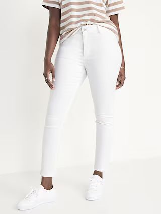 High-Waisted Super Skinny White Ankle Jean for Women | Old Navy (US)