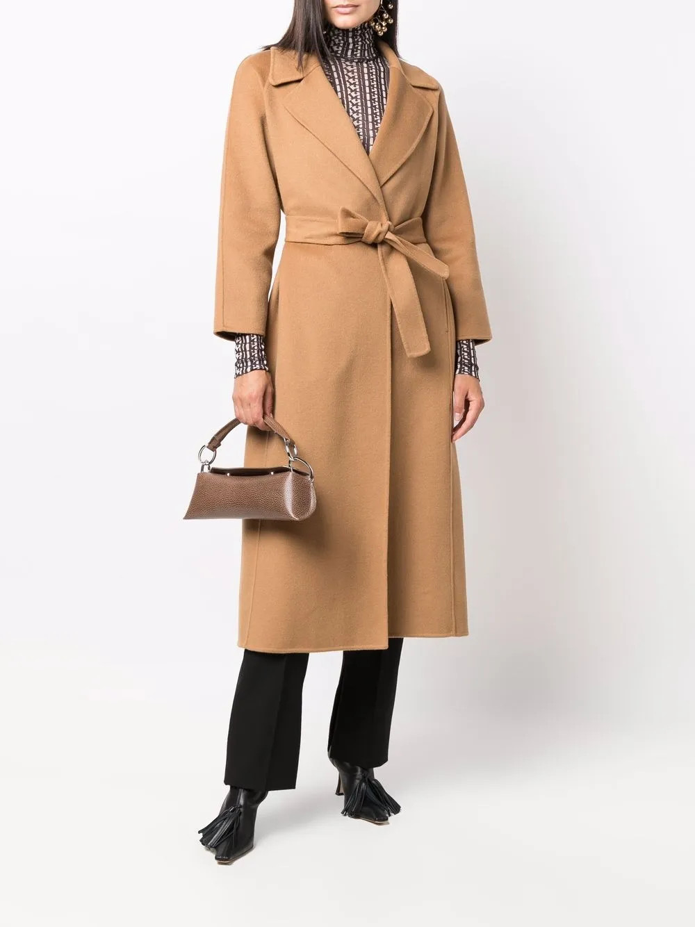 single breasted mid-length coat | Farfetch (US)