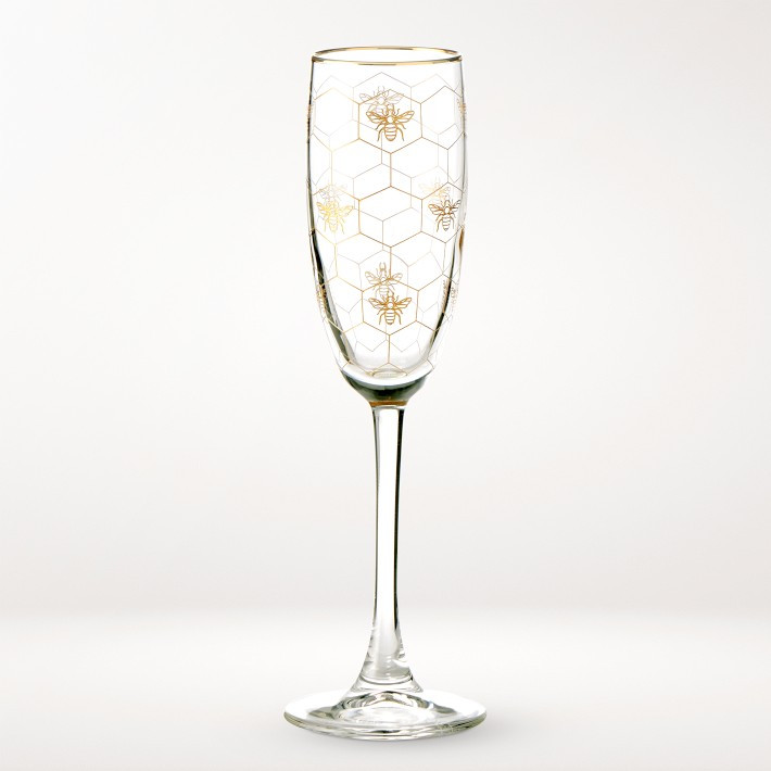 Honeycomb Flute Glasses | Williams-Sonoma