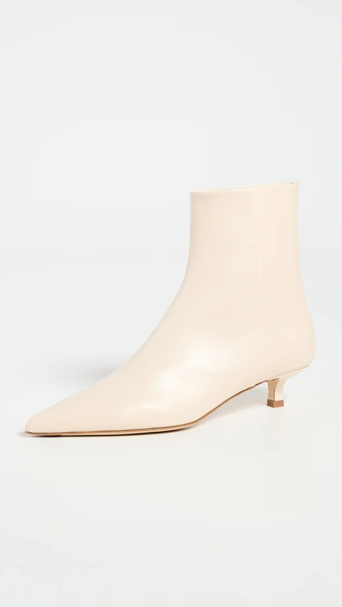 AEYDE Sofie Nappa Leather Creamy Booties | Shopbop | Shopbop