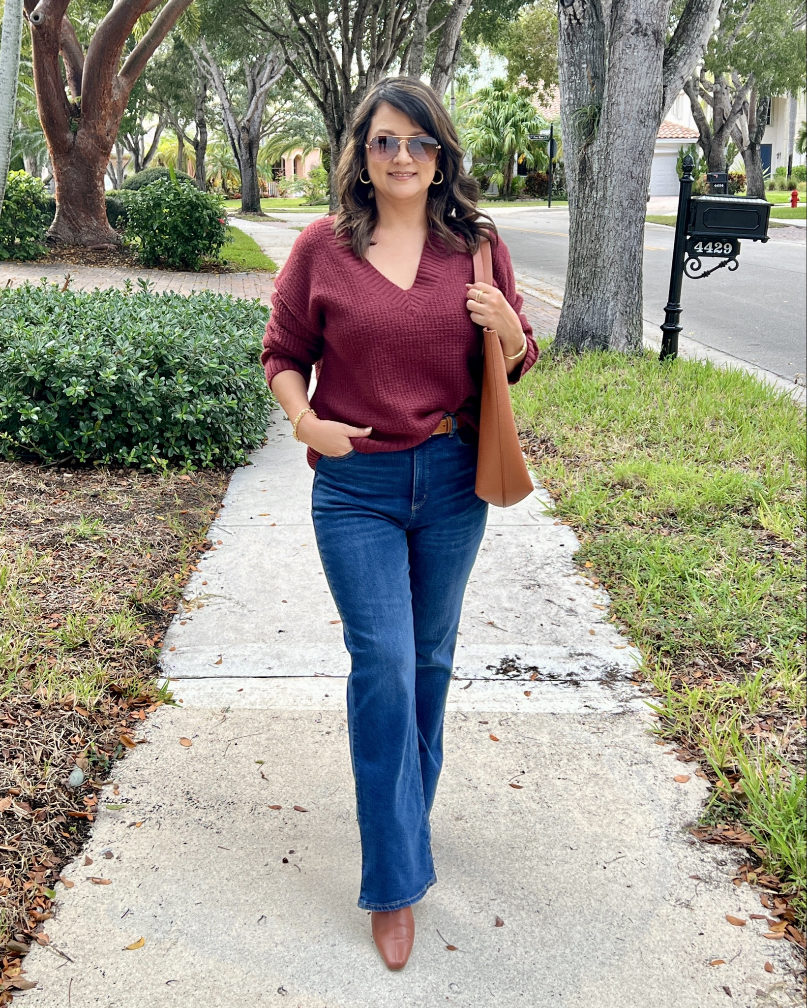 You guys, STOP what you're doing. 🚨 These high-rise flare jeans are everything. The fit is so incredibly flattering—they give you legs for days! They have the perfect amount of stretch and are my new favorite denim for fall. Paired with this lightweight burgundy thermal V-neck—it’s cozy but not too heavy. Trust me, you need this outfit! Go snag it before your size sells out!

#LTKOver40 #LTKMidsize #LTKSaleAlert