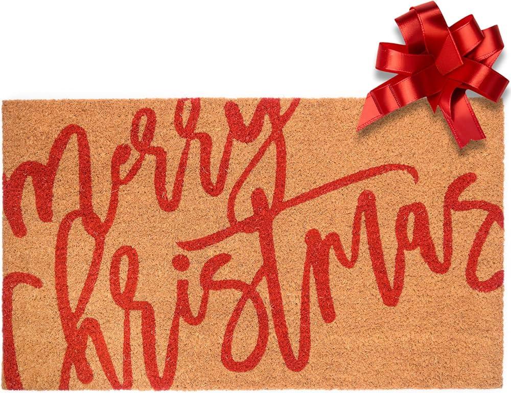 Merry Christmas Door Mat 30x17 Inch, Merry Christmas Outdoor Mat, Merry Christmas Outdoor Rug, Me... | Amazon (US)