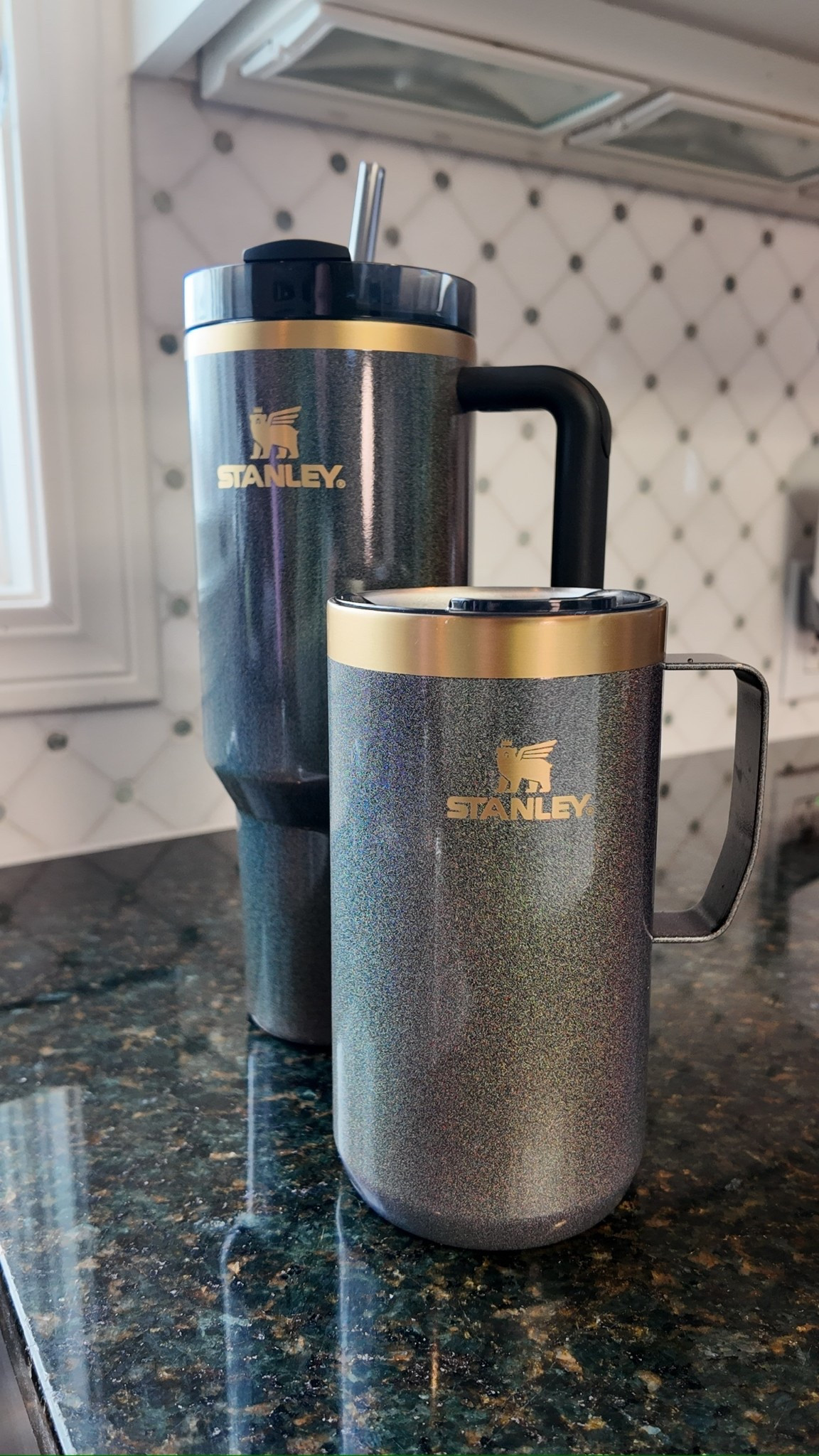 When I saw these colors from Stanley, I knew I had to get them! The Stanley Quencher in fairy dust is for my husband and for me the Stay Hot Camp Mug in fairy dust! #stanleypartner