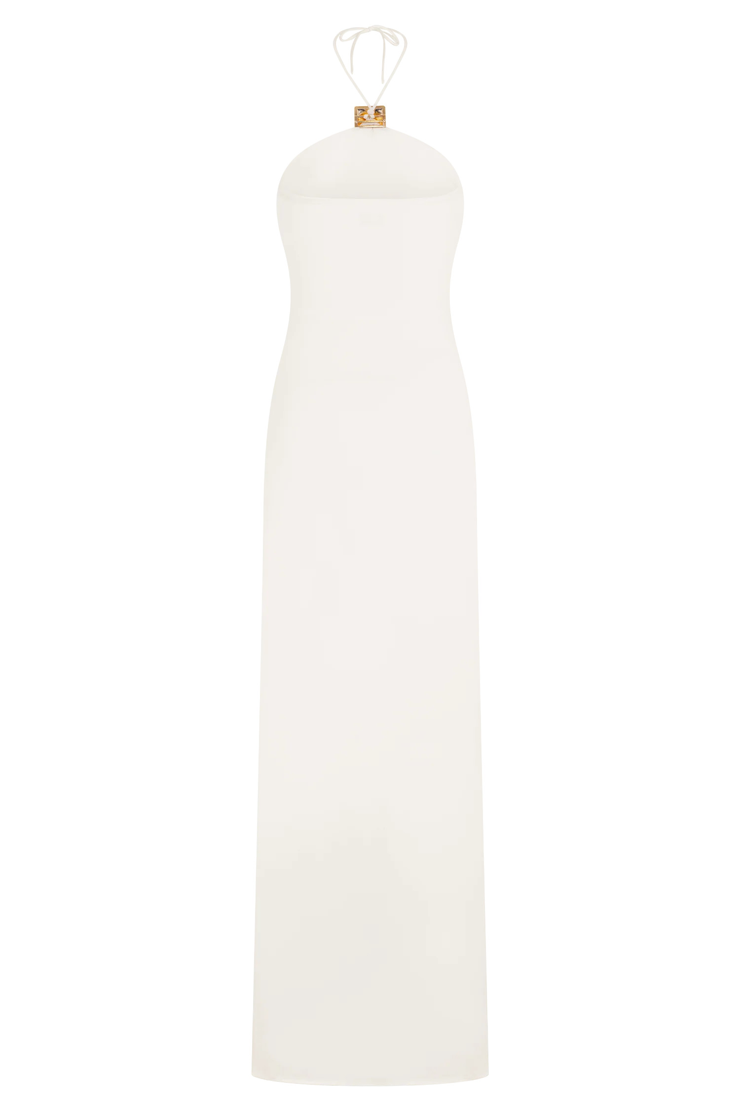 Quincy Halter Maxi Dress With Hardware - Ivory | Meshki (APAC)