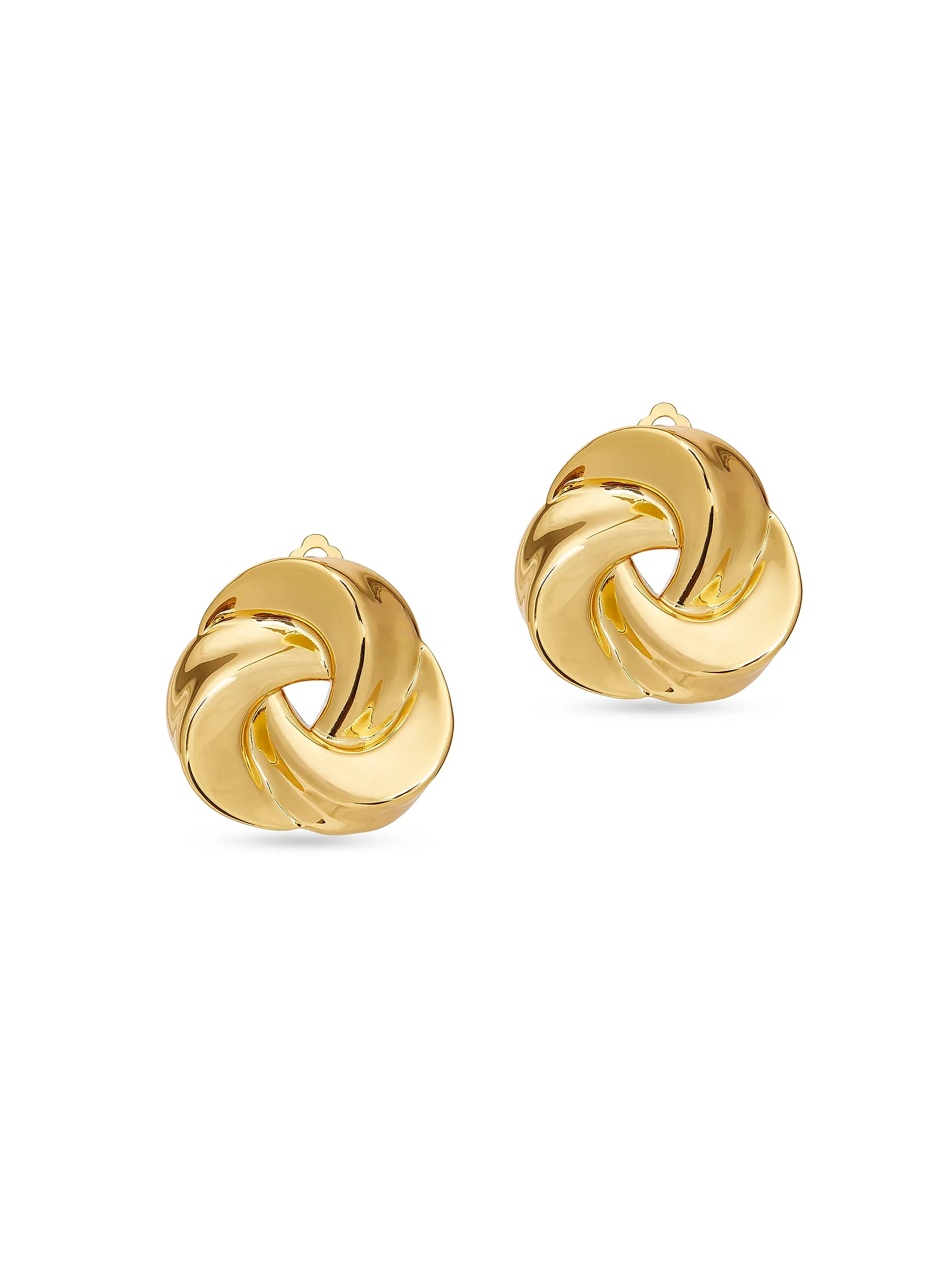 Twisted Button Clip-On Earrings | Saks Fifth Avenue