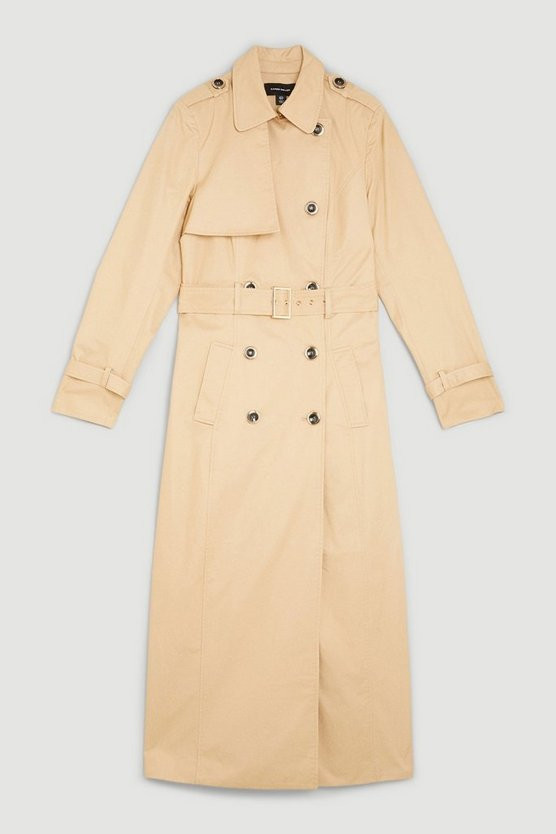 Tall Classic Belted Trench Coat | Karen Millen UK + IE + DE + NL