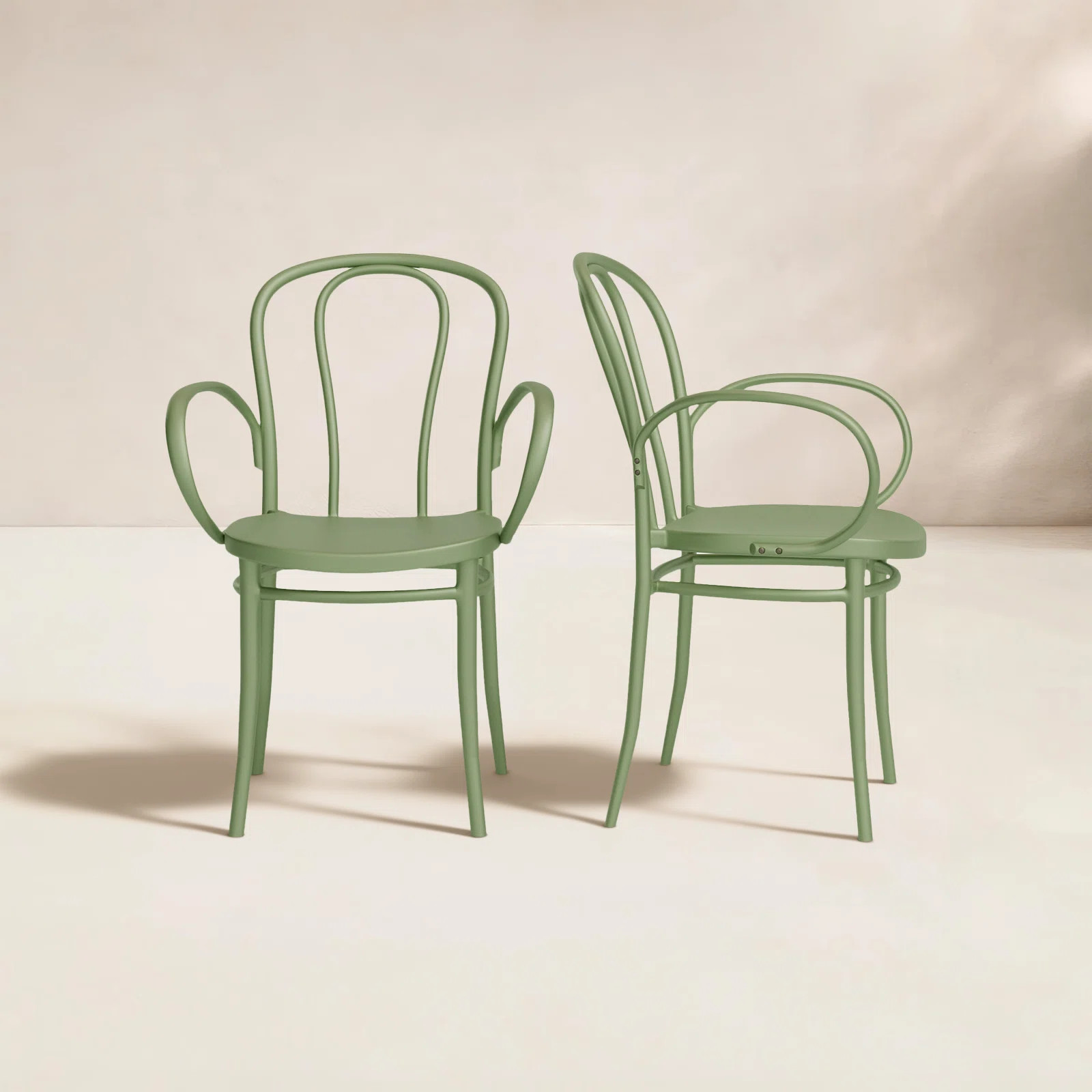 Farrah Stacking Patio Dining Armchair (Set of 2) | Birch Lane