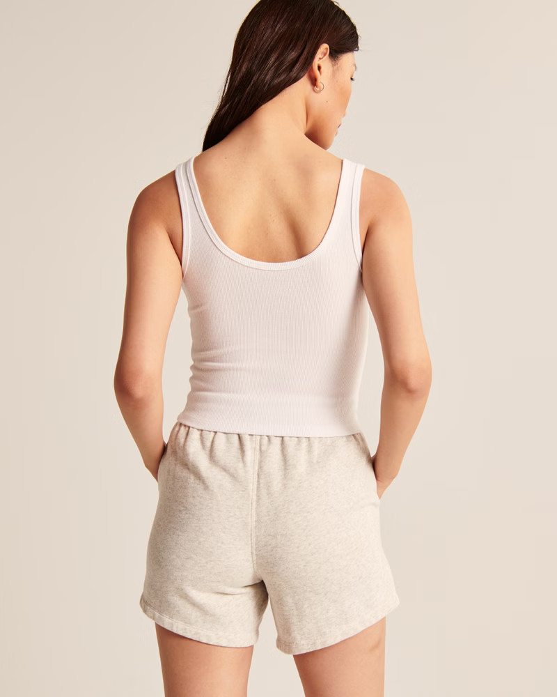 Women's Ribbed Henley Tank | Women's Tops | Abercrombie.com | Abercrombie & Fitch (US)