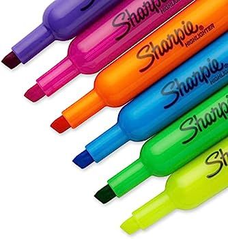 Sharpie Tank Highlighters, Chisel Tip, Assorted Color Highlighters, Value Pack, 36 Count | Amazon (US)