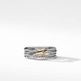 X Crossover Ring with 18K Gold | David Yurman