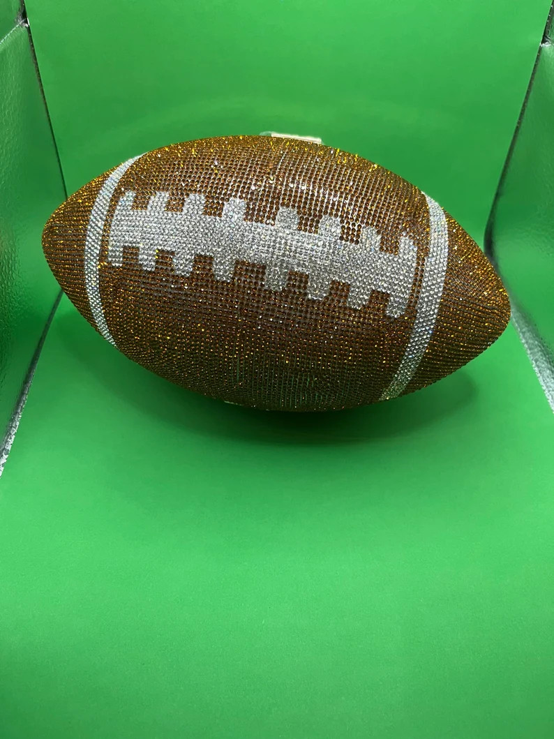 Football Rhinestone Purse - Etsy | Etsy (US)