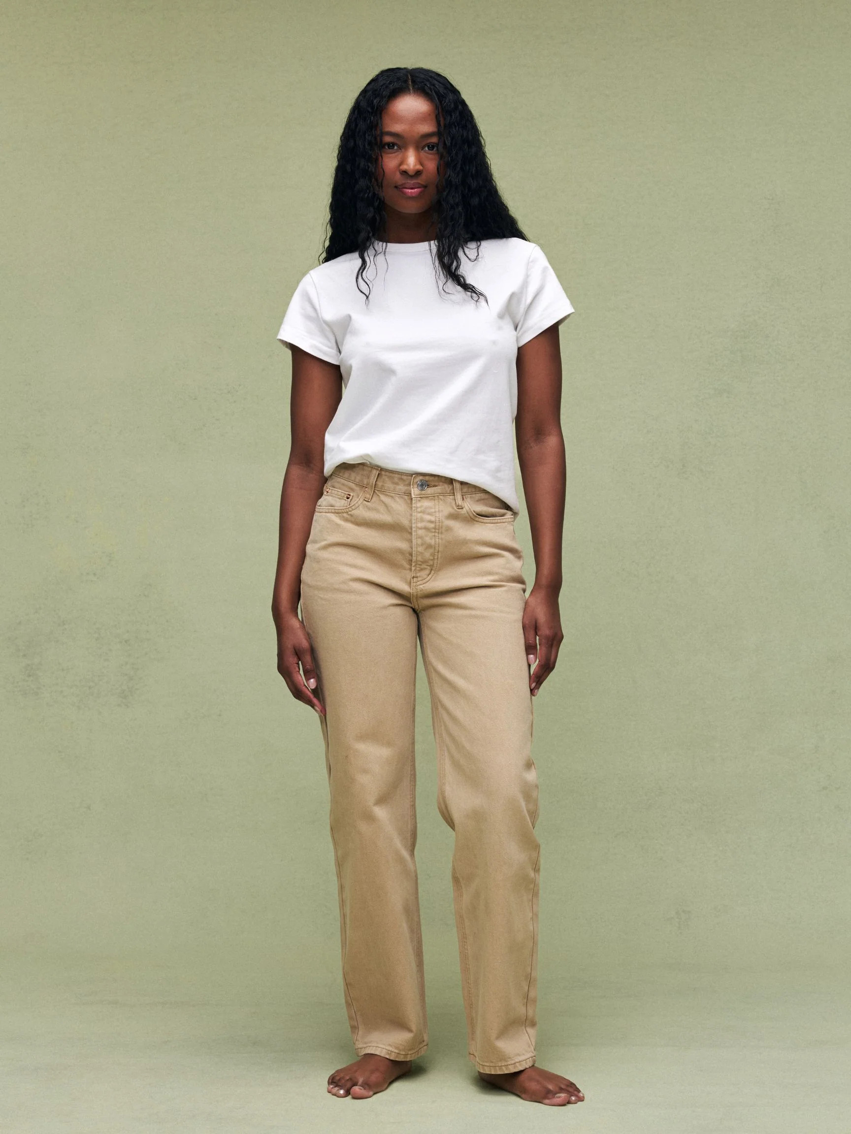 Classic Straight Jeans - Camel | Parke