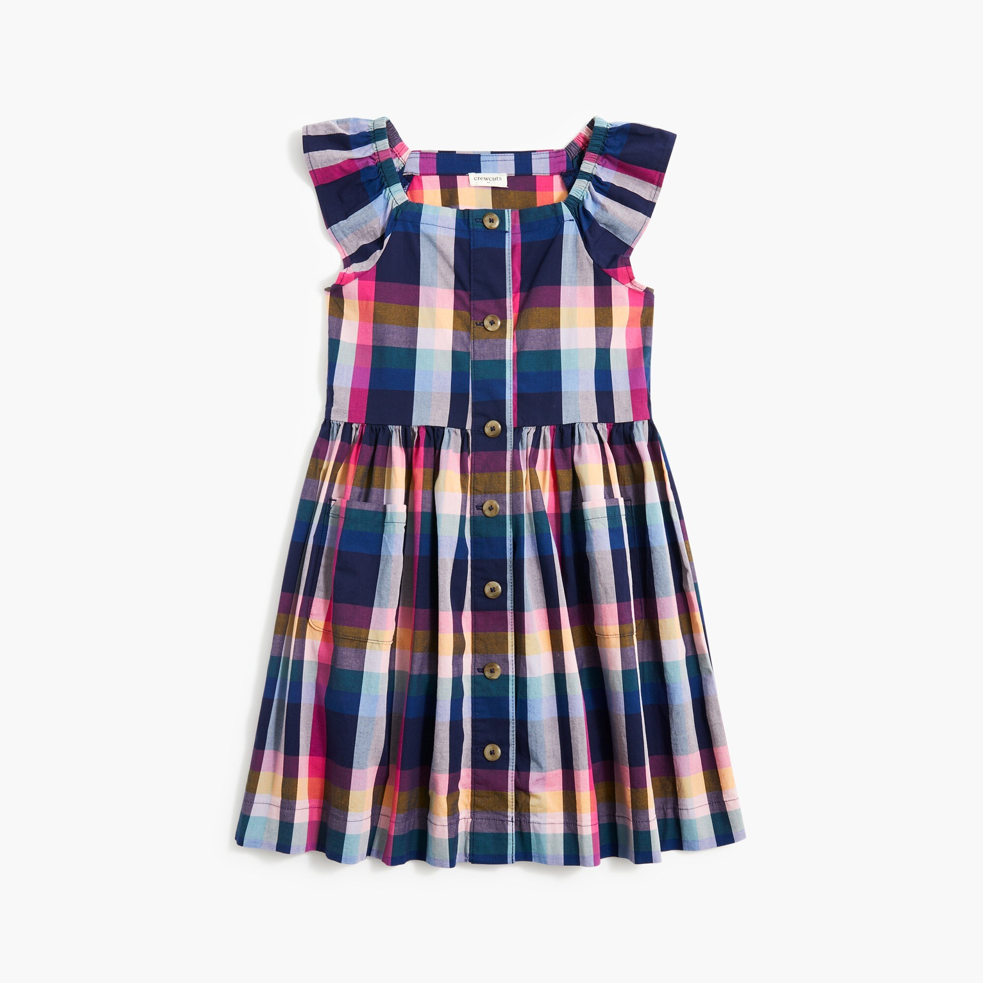 Girls' mixed-plaid dress | J.Crew Factory