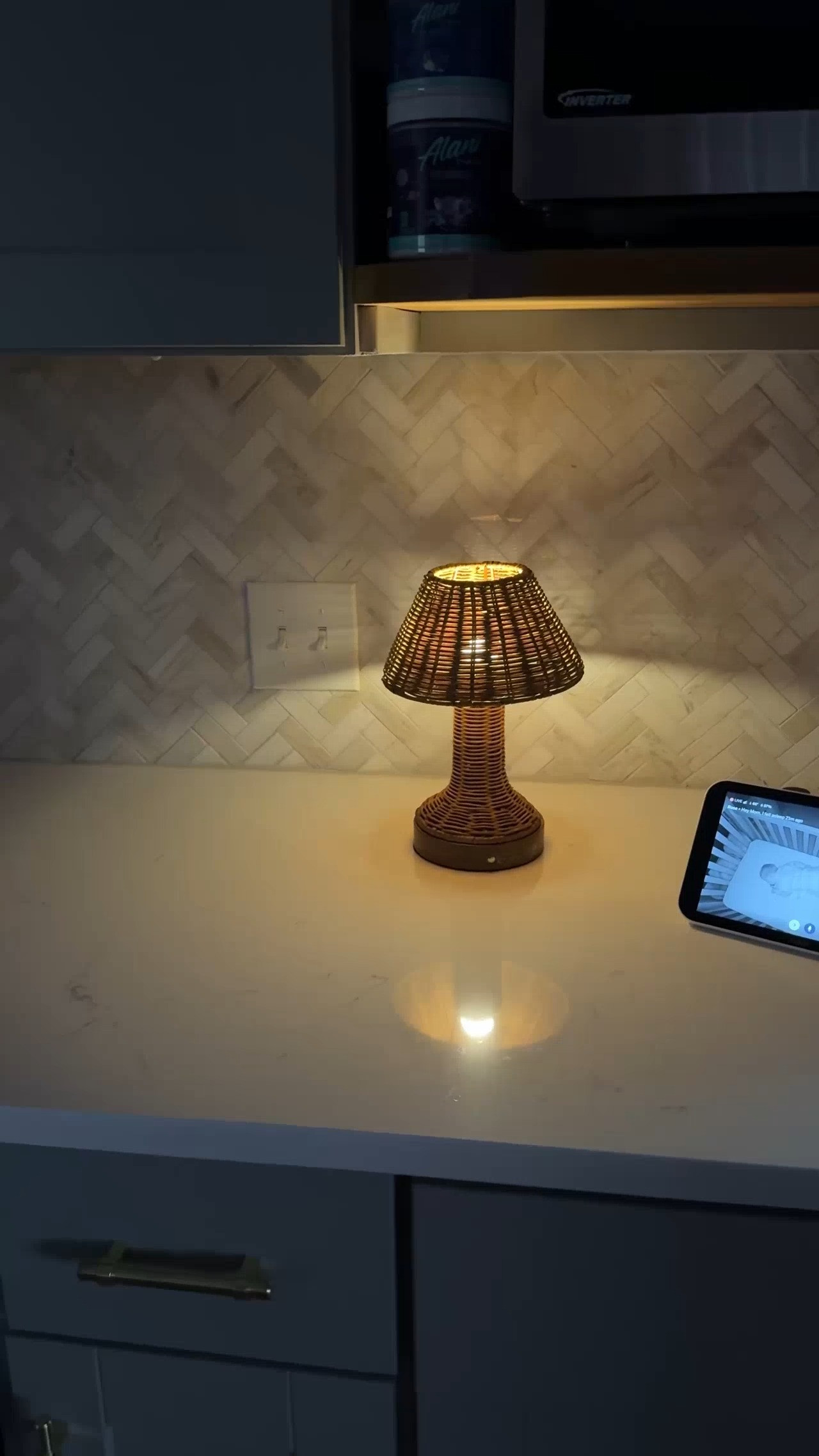 Love this cute little lamp in the kitchen!! It makes it feel so cozy in here!  

 #LTKHome
