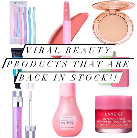 When it went viral it was impossible to snag!!  Finally, all of these viral beauty products are currently in stock!!  

Sephora, viral, tik tok, dermaplaning, juicy, tarte, Charlotte tilbury, wild lip gloss, niacinamide,  lip mask, laneige, powder, makeup, beauty, viral, elf, primer. 

#TikTok #TikTokFinds #Viral #ViralMakeup #Laneige #Makeup #Tarte #JuicyLips #CharlotteTilbury 

#LTKsalealert #LTKunder50 #LTKbeauty