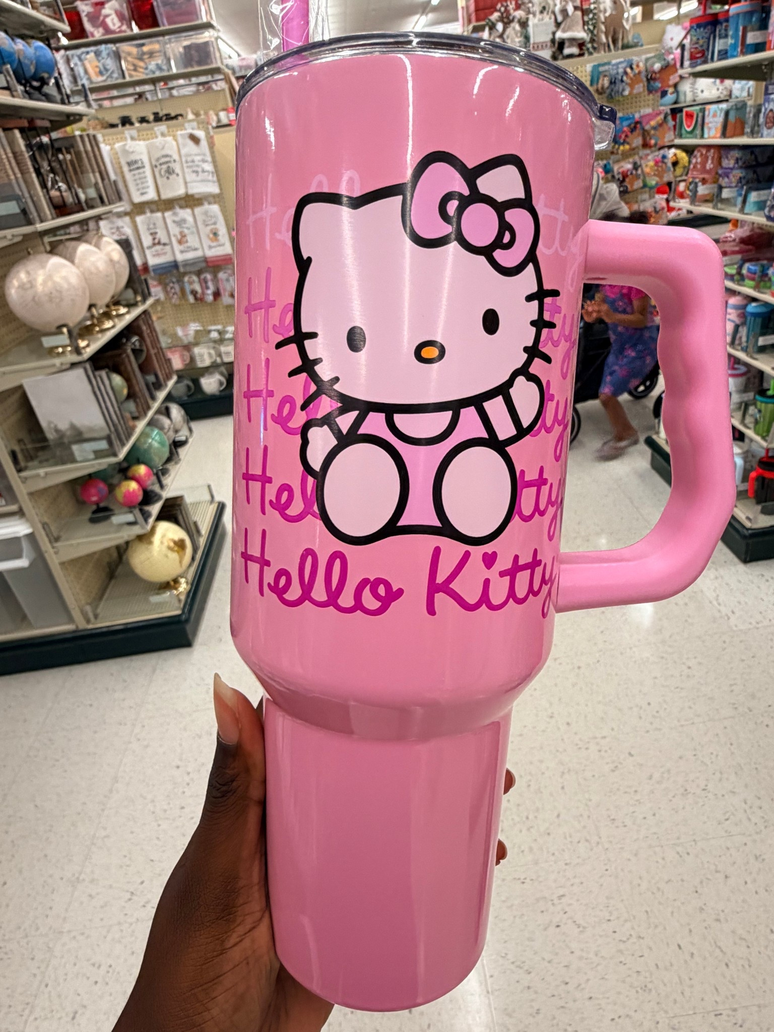 Hello Kitty Tumbler perfect for water, juice and on the go. 

Hello kitty 
Tumbler 
Sanrio 

#LTKHome #LTKActive